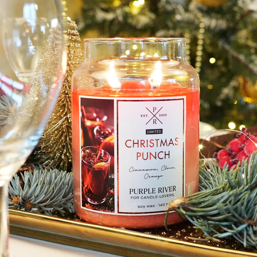 Duftkerze Weihnachten Christmas Punch Purple River 623 g