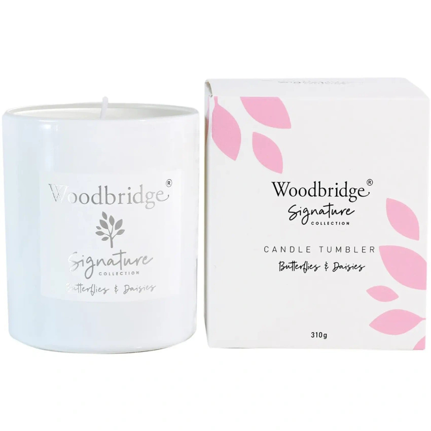 Świeca zapachowa na prezent Butterflies on Daisies 310 g Woodbridge