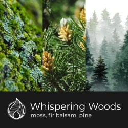 Candle World soy scented candle 3 wicks forest Whispering Woods 460 g