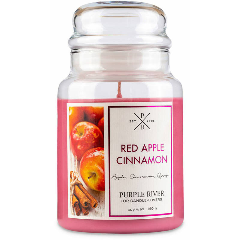 Duftkerze soja Red Apple Cinnamon Purple River 623 g