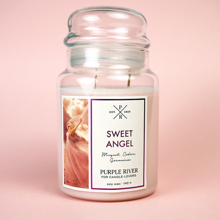 Sojová vonná svíčka Sweet Angel Purple River 623 g