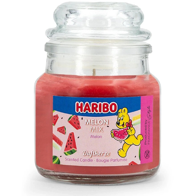 Haribo Island zestaw prezentowy świeczki zapachowe w szkle - Jungle Party, Melon Mix, Peach Paradise 3 szt 85 g