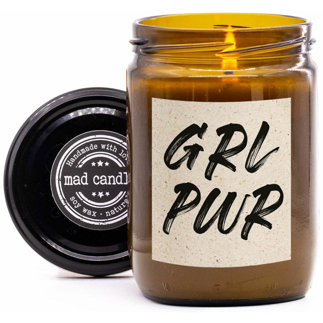  Подарочная свеча соя ароматный Mad Candle 360 гр - Girlpower