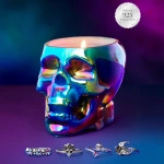 Kaars met Ring Charmed Aroma in de vorm van een schedel Halloween - Enchanted Berry Skull