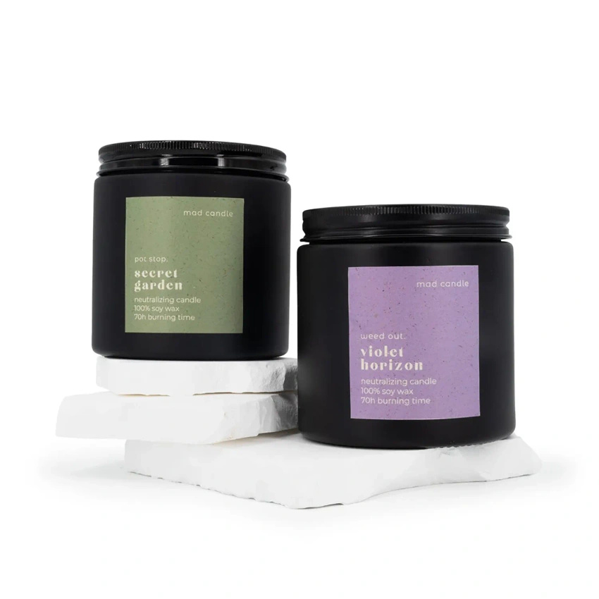 Soy odor neutralizing candle Violet Horizon Mad Candle 350 g