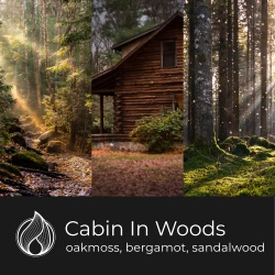 Candle World Soja Duftkerze Glas Cabin In Woods 120 g Holz Moos