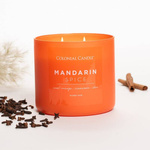 Colonial Candle Pop Of Color kvapioji sojų pupelių žvakė stiklinėje 3 dagčiai 14,5 uncijos 411 g - Mandarin Spice