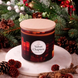 Candle World candela profumata di soia a 3 stoppini Velvet Chapters Vaniglia Muschio 460 g
