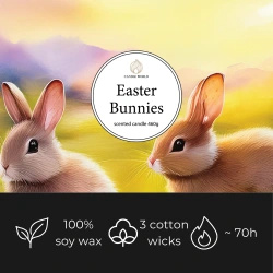 Candle World paas soja geurkaars 3 lonten Easter Bunnies 460 g