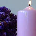 Роскошная классическая свеча Meloria 240/80 мм - Фиолетовый