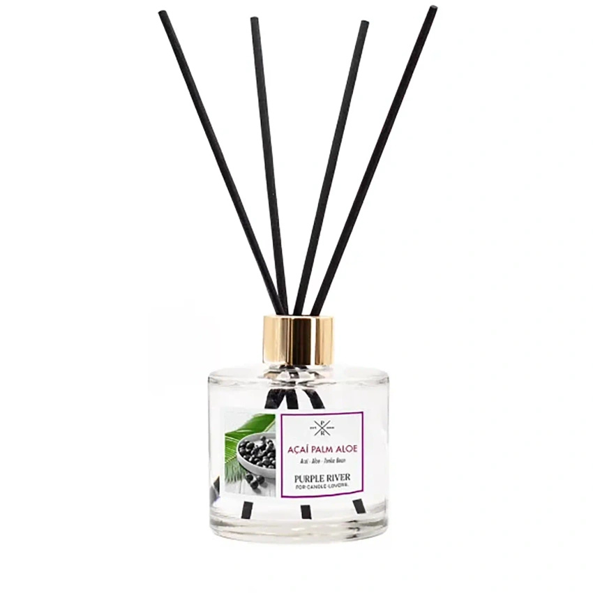 Purple River fragancia en barra Acai Palm Aloe en frasco de vidrio de 100 ml
