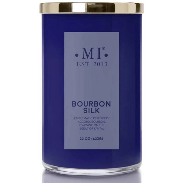 Colonial Candle bougie masculine sophistiquée parfumée au soja 623 g - Bourbon Silk