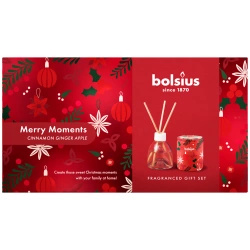 Bolsius set de Regalo de Navidad Merry Moments Manzana y Canela