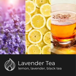 Candle World vela perfumada de soja tarro Lavender Tea 110 g Lavanda