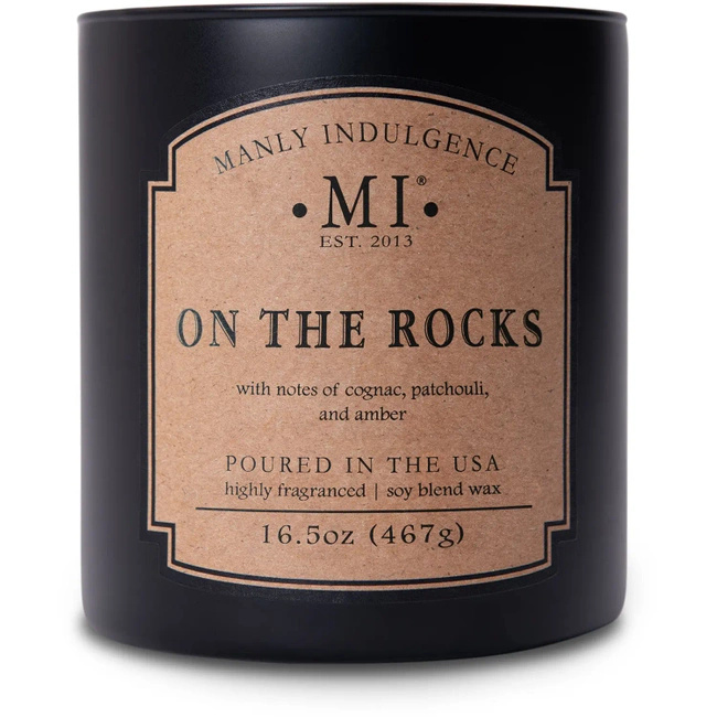 Soy scented candle for men On the Rock Colonial Candle