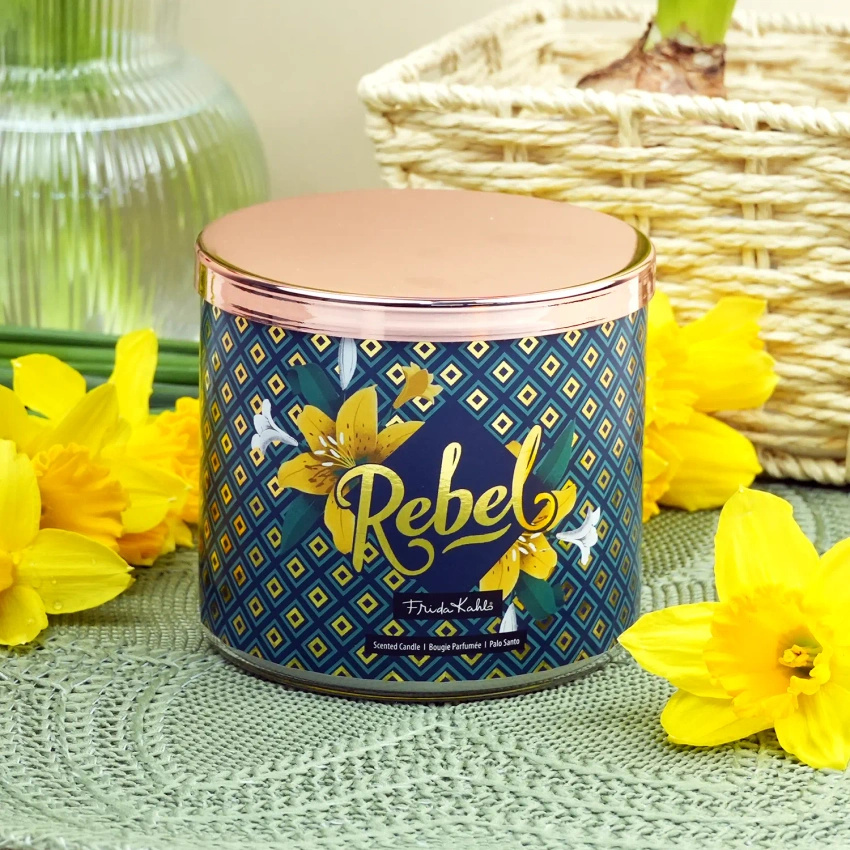 Frida Kahlo geurkaars in glas Palo Santo Rebel 400 g