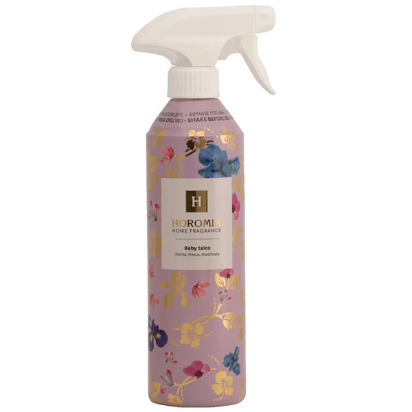Dwufazowy odświeżacz powietrza premium perfumowany włoski Baby Talco Horomia 500 ml