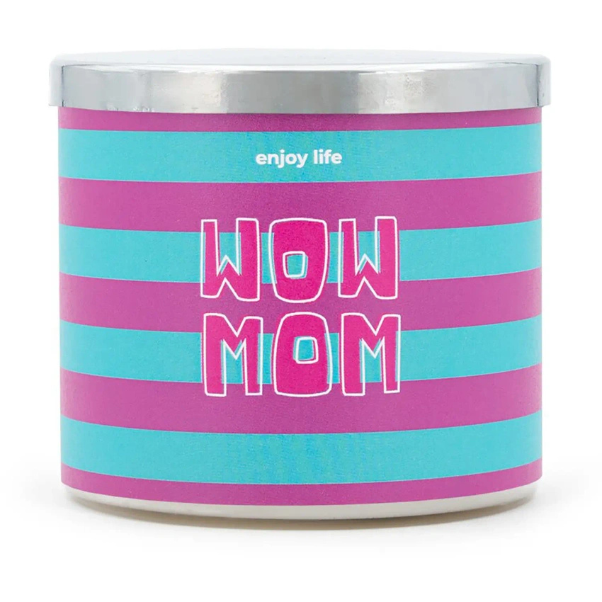 Mad Candle vela perfumada cristal Wow Mom 400 g mandarina y menta