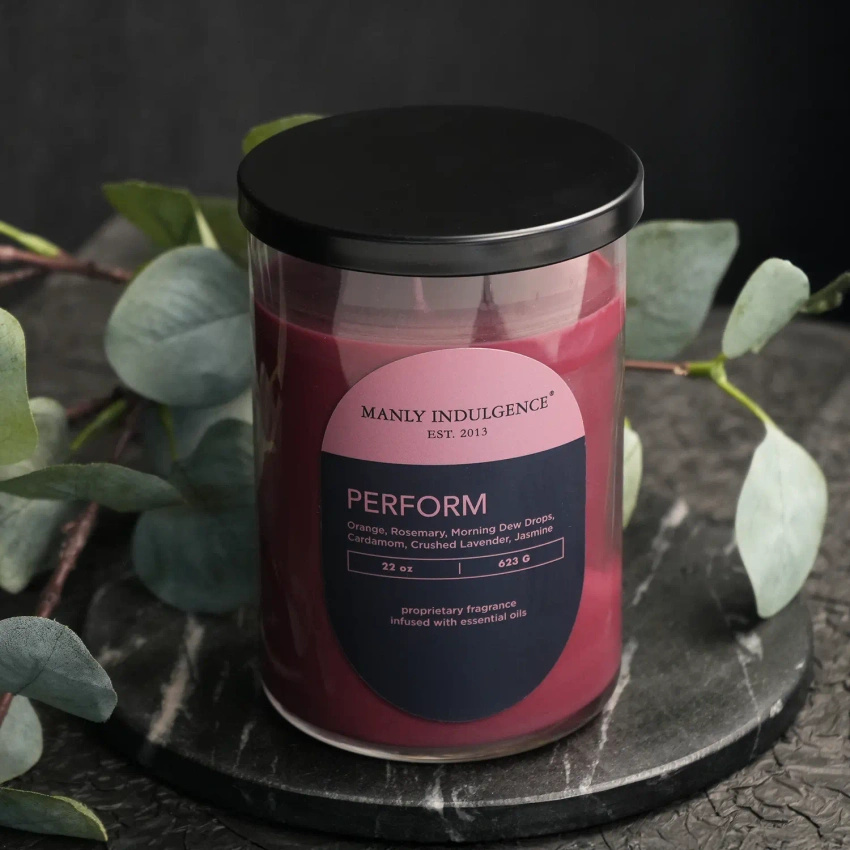 Soja geurkaars voor heren Perform Colonial Candle