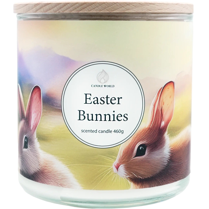 Candle World soy easter scented candle 3 wicks Easter Bunnies 460 g