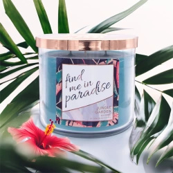 Colonial Candle Luxe soja geurkaars in vlammend glas - Find Me In Paradise