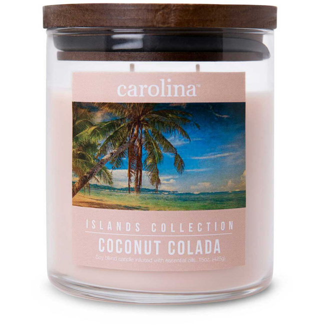 Sojowa świeca zapachowa naturalna z olejkami eterycznymi - Coconut Colada Colonial Candle