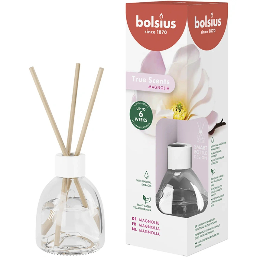 Bolsius True Scents duftstäbchen 60 ml Glas - Magnolie