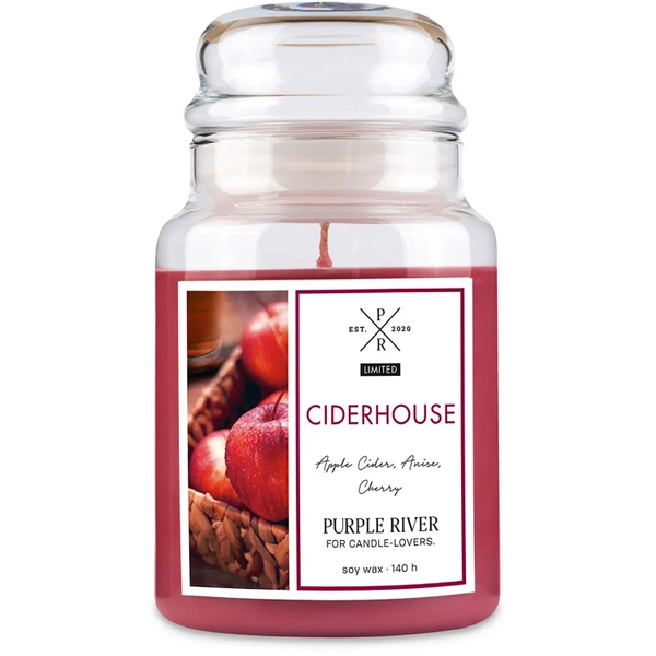 Sojų kvapo žvakė Ciderhouse Purple River 623 g