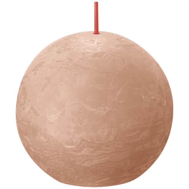 Bolsius bougie ronde rustique Rustic Shine 76 mm - Caramel crémeux