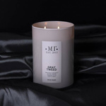 Colonial Candle Sophisticated masculine soy scented candle 22 oz 623 g - Gray Tweed