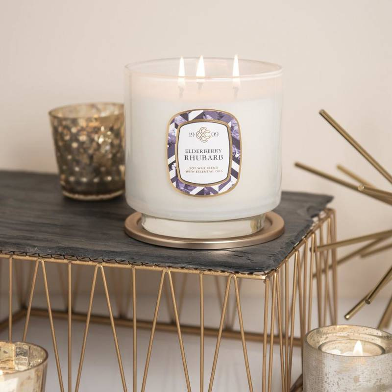 Luxe geurkaars Elderberry Rhubarb Colonial Candle