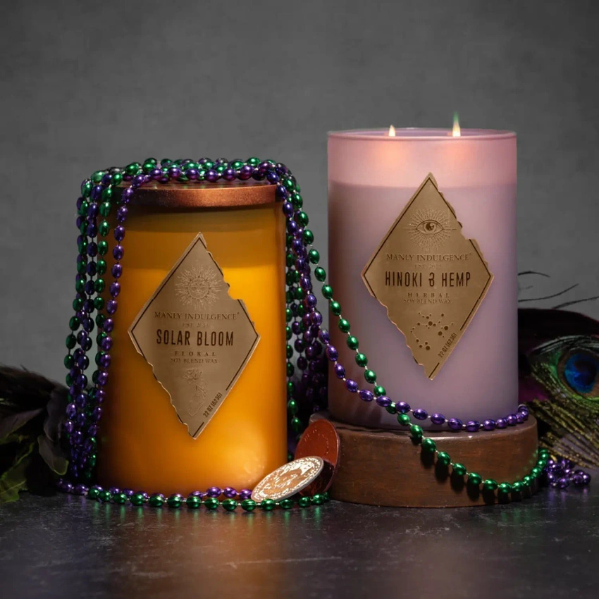 Męska świeca zapachowa sojowa Hinoki Hemp Colonial Candle
