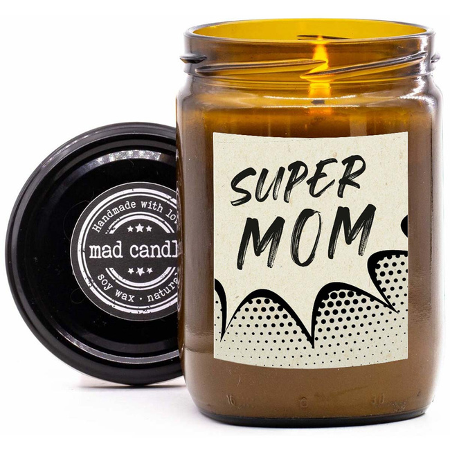 Sójová darčeková sviečka s vôňou Mad Candle 360 ​​g - Super Mamina