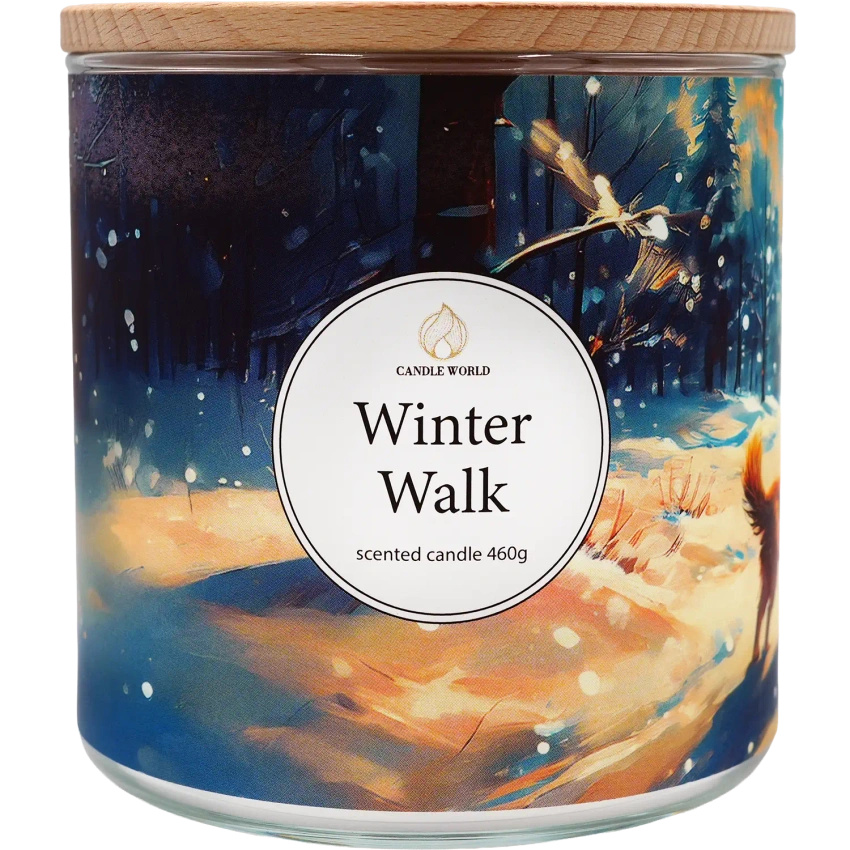 Candle World soja-Duftkerze 3 Dochte Winter Walk 460 g