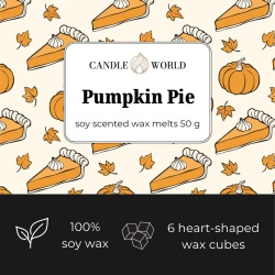 Candle World soja geurwas Pumpkin Pie 50 g Pompoentaart