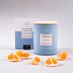 Doftljus soja naturlig med träveke Mandarin Jasmin - Hypnotique Purple River