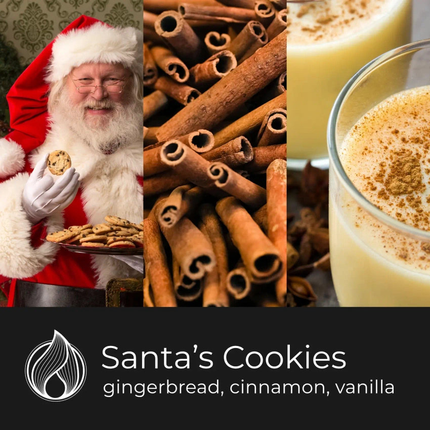 Candle World vela perfumada de Navidad soja 3 mechas Santa's Cookies 460 g