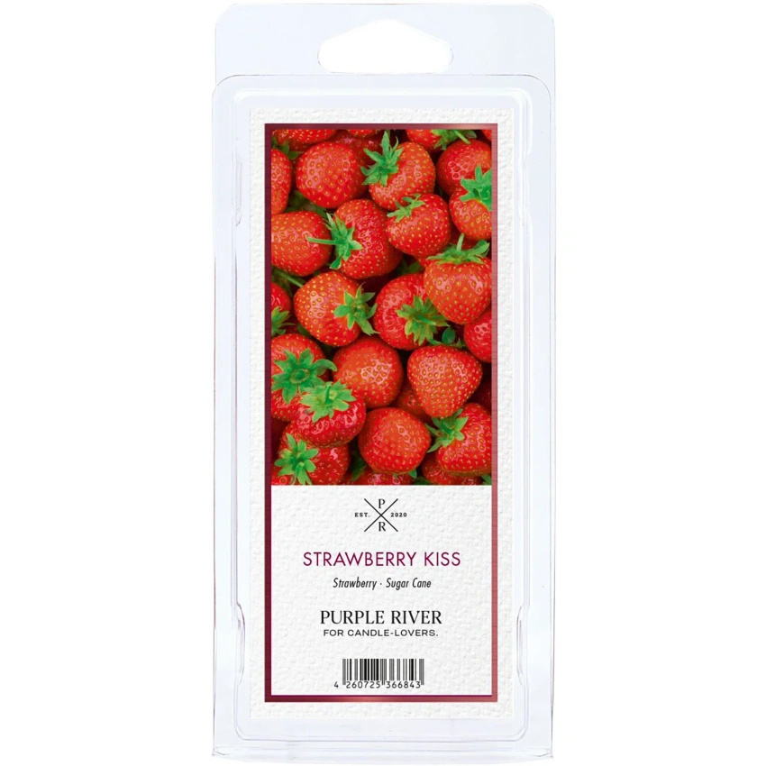 Cera perfumada de soja Strawberry Kiss Purple River 50 g