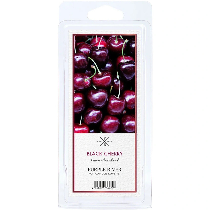 Cera perfumada de soja Black Cherry Purple River 50 g