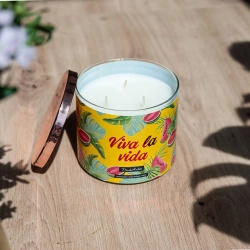 Frida Kahlo scented candle in glass exotic Viva la Vida 400 g