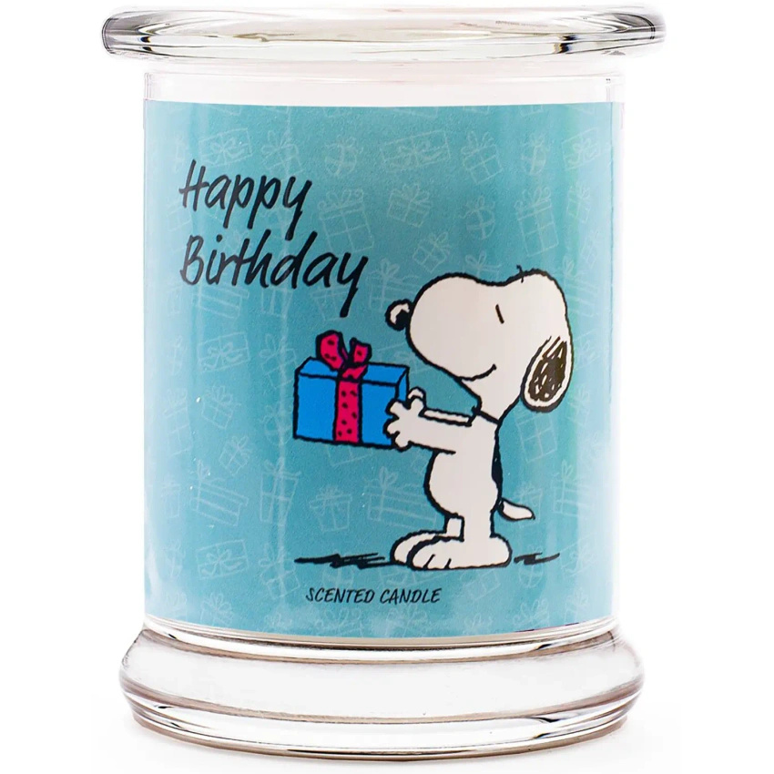 Vonná narozeninová svíčka Peanuts Snoopy Happy Birthday