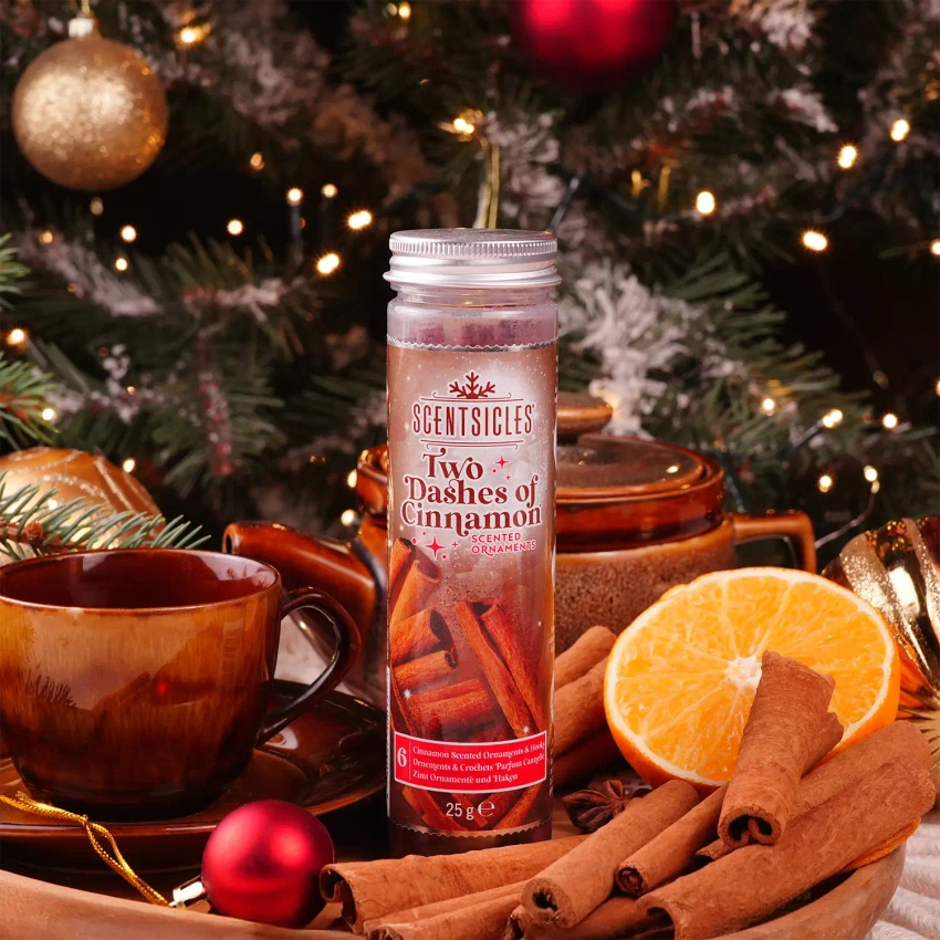 Scentsicles Duftstäbchen für den Weihnachtsbaum Zimt 6 Stück – Two Dashes Of Cinnamon