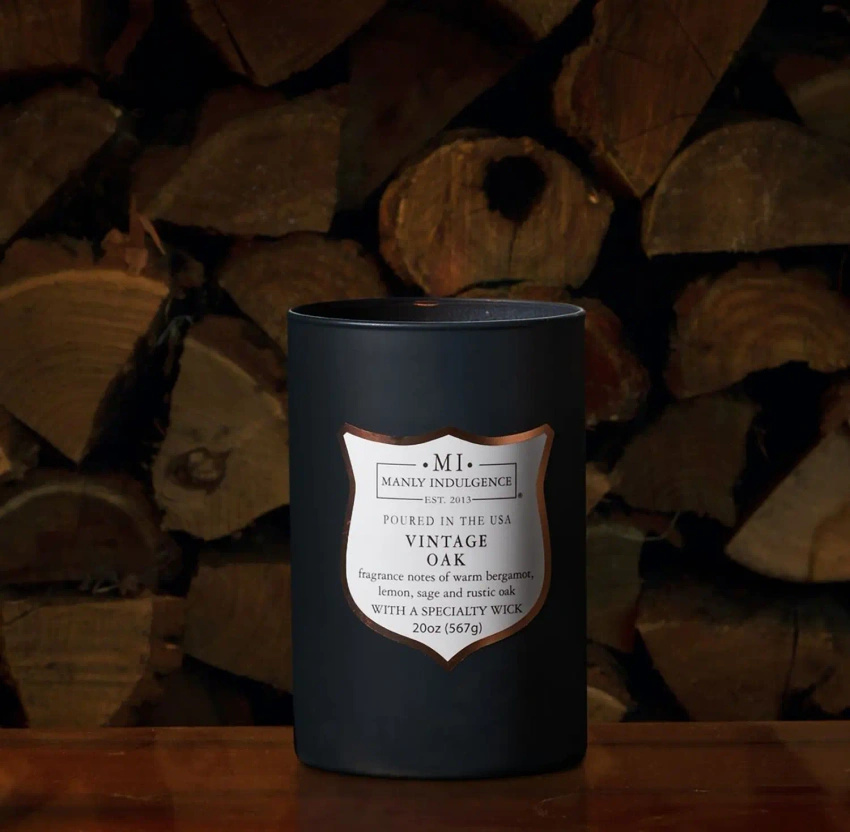 Vela perfumada para hombre de soja Vintage Oak Colonial Candle