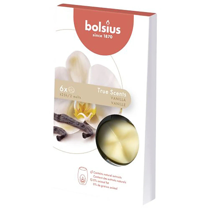 Bolsius scented wax for fireplace True Scents Vanilla 6 pcs