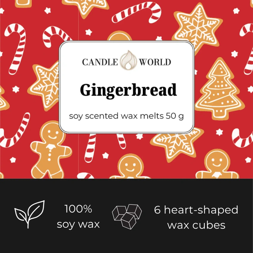 Candle World soja-Duftwachs Gingerbread 50 g festlich