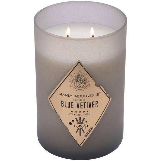 Pánská vonná svíčka sojová Blue Vetiver Colonial Candle