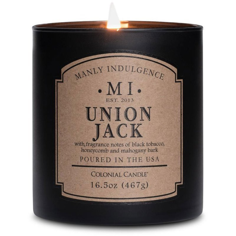 Candela di soia profumata da uomo Colonial Candle - Union Jack
