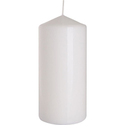 Bispol pillar unscented solid candle 150/68 mm - White
