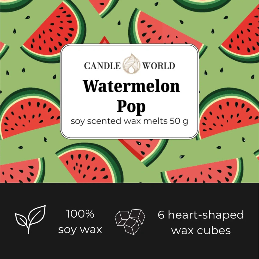 Candle World cera profumata di soia Watermelon Pop 50 g Watermelon