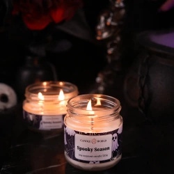 Candle World candela di soia profumata barattolo Spooky Season 120 g Bosco oscuro
